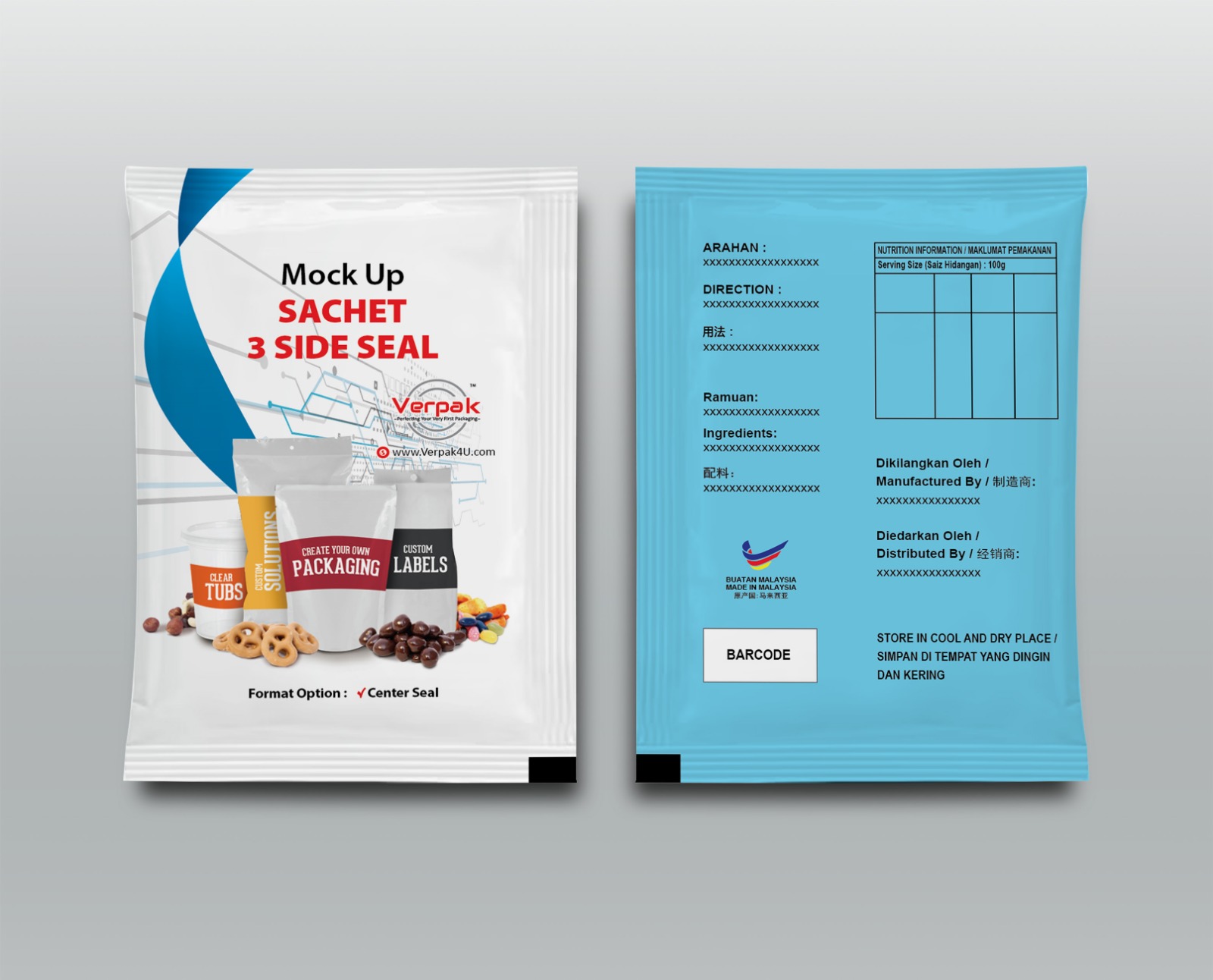 Sachet Three Side Seal